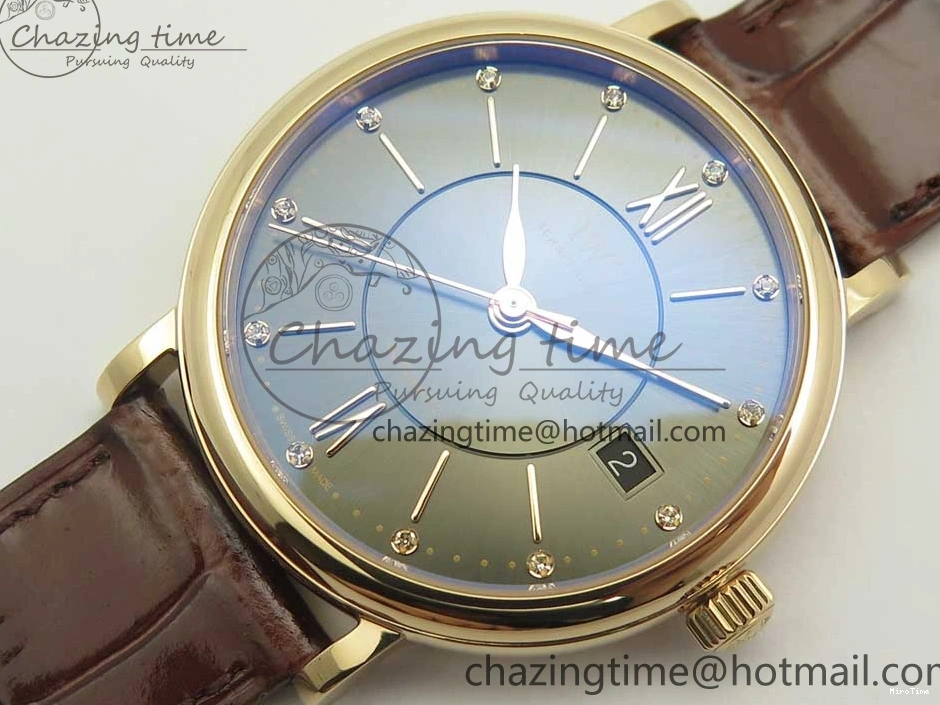 MIROTIME 0224 SportInspired Portofino IW458101 RG MK 1:1 Best Edition Gray Dial On Brown Leather Strap MIYOTA 7165